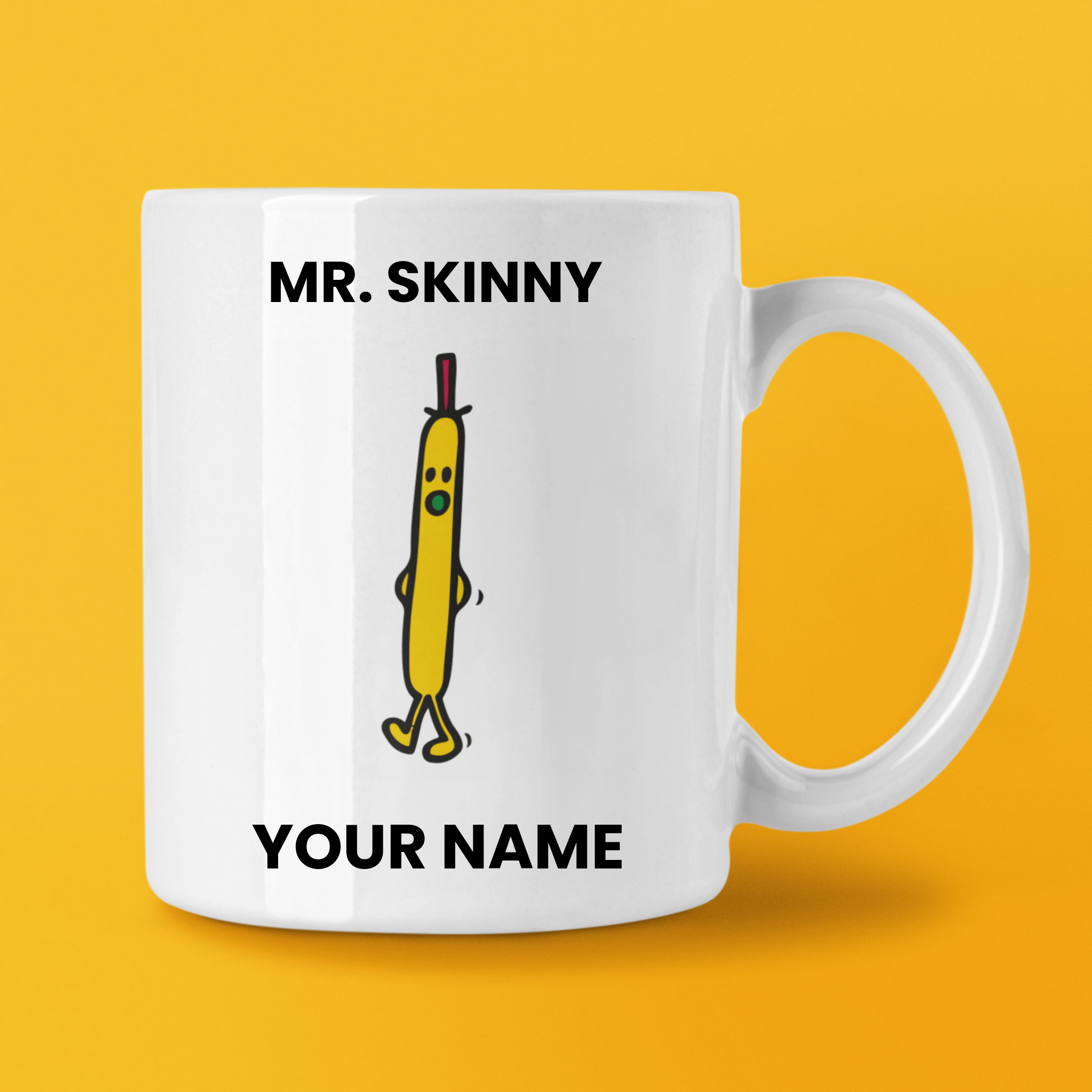 Mr Skinny Coffee Mug Tea up